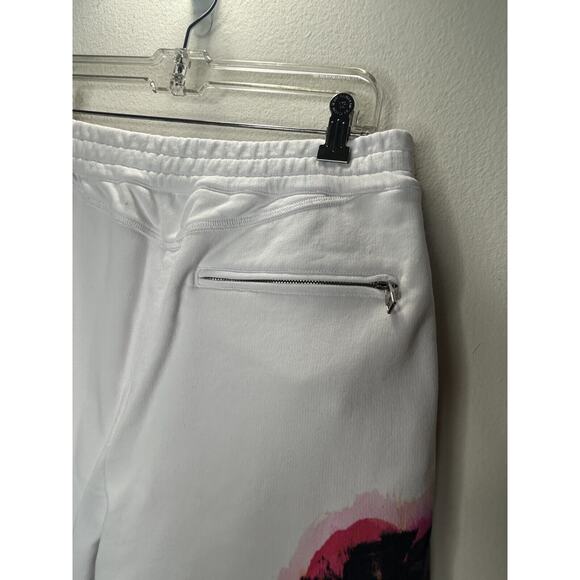 NWT Alexander McQueen White Jogger Pants Black and Pink Design Zip Pockets L - Picture 5 of 16